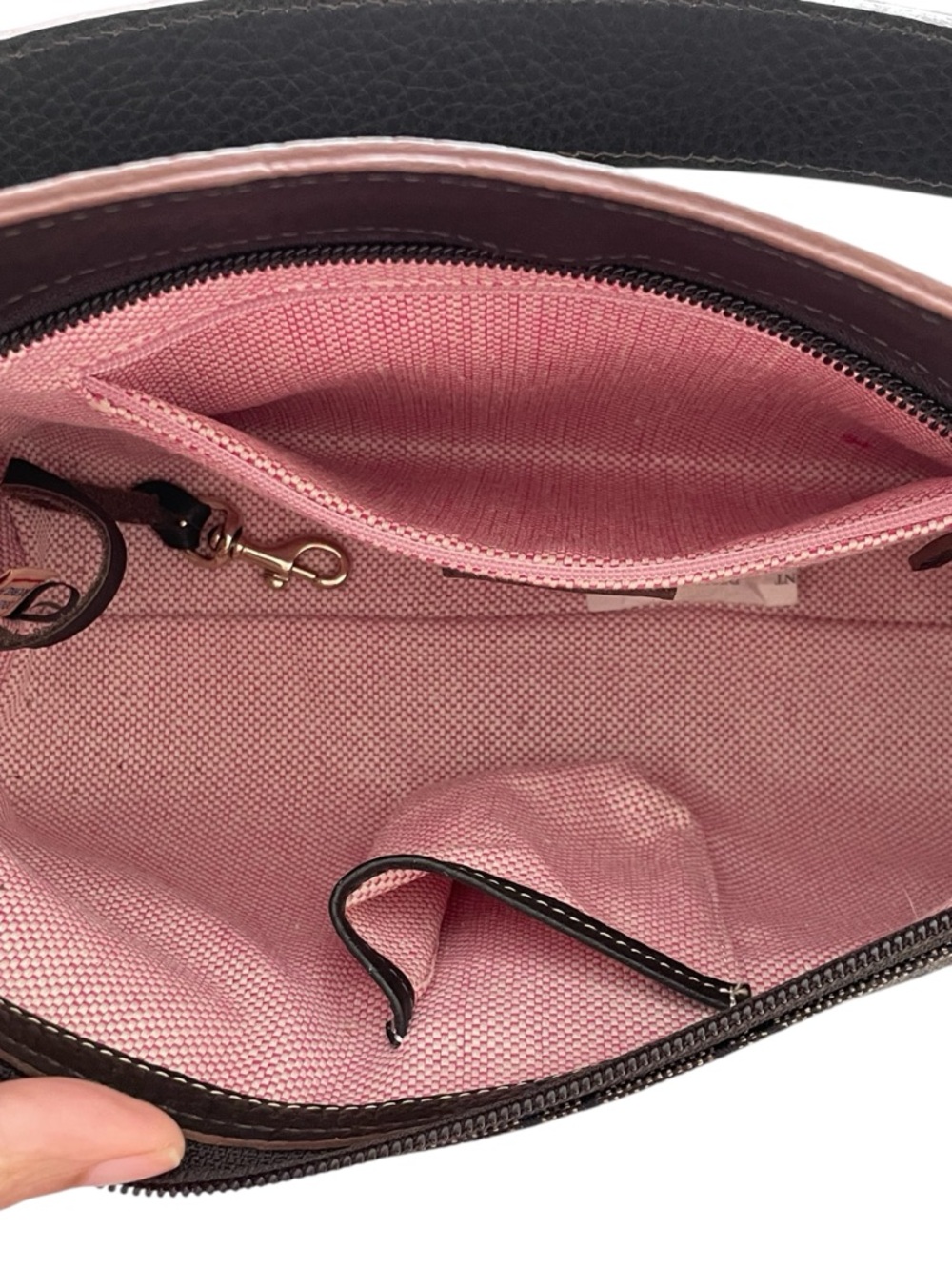 Dooney & Bourke Signature Jacquard and Leather Shoulder Bag - Picture 4 of 16
